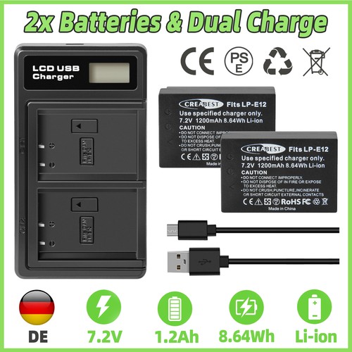 Batteria e12 2ah - 1.2ah, per