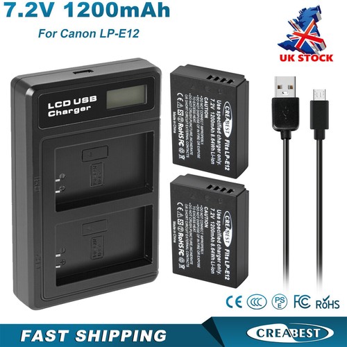 Batteria e12 - lp-e12, +