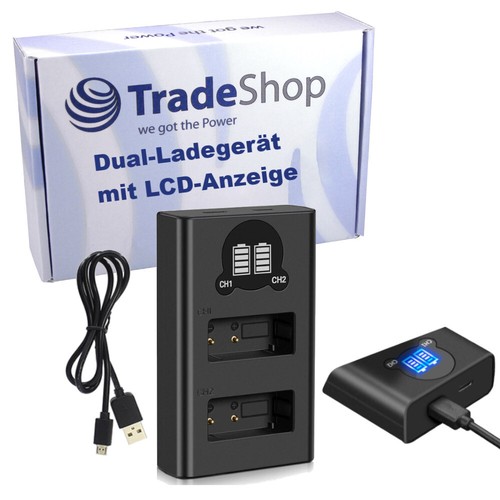 Caricabatteria doppio lcd - doppio,