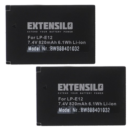 Batteria per canon e12 - 2x, lp-e12