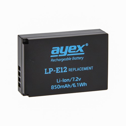 Batteria ayex e12 per - lp-e12, canon