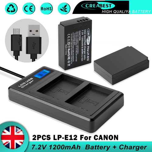 Batteria e12 per - lp-e12,